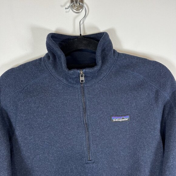 Patagonia Better Sweater Women’s‎ Medium quarter Zip Teal Blue Thermal Pull Over - Picture 2 of 11
